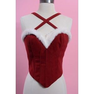 Cocktail Waitress Retro Pin Up Style Christmas Top
